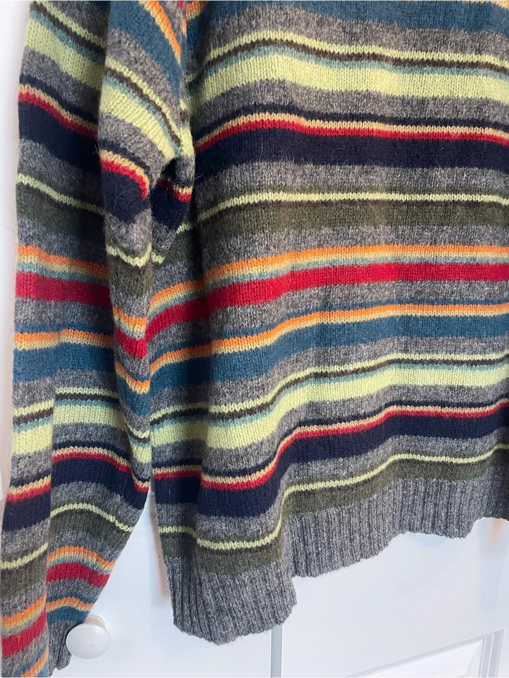 J Crew Striped Wool Sweater